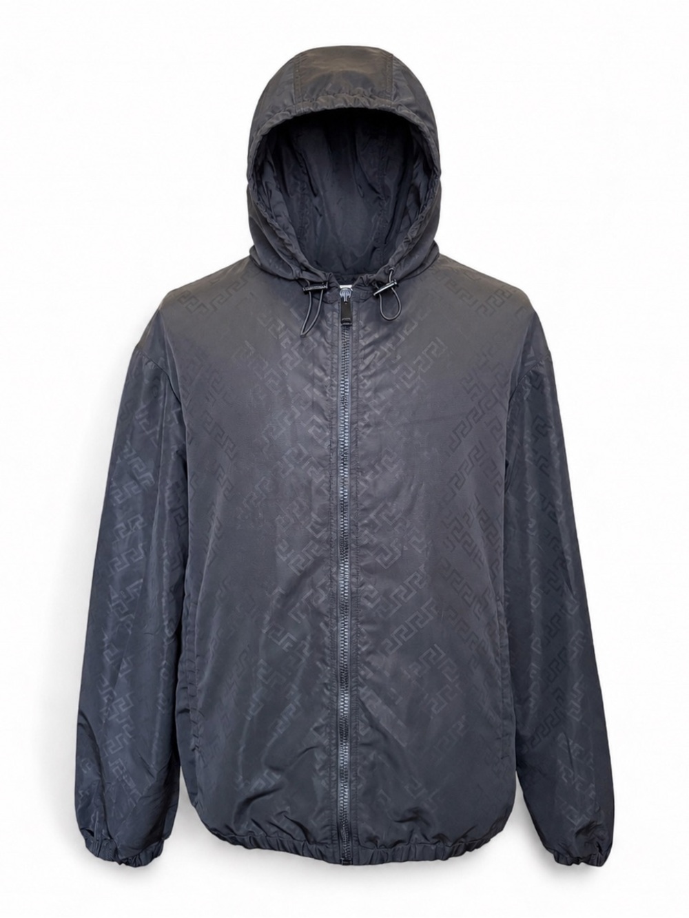 Versace Greca Pattern Windbreaker Jacket Size 50 IT / Large. Excelent Condition